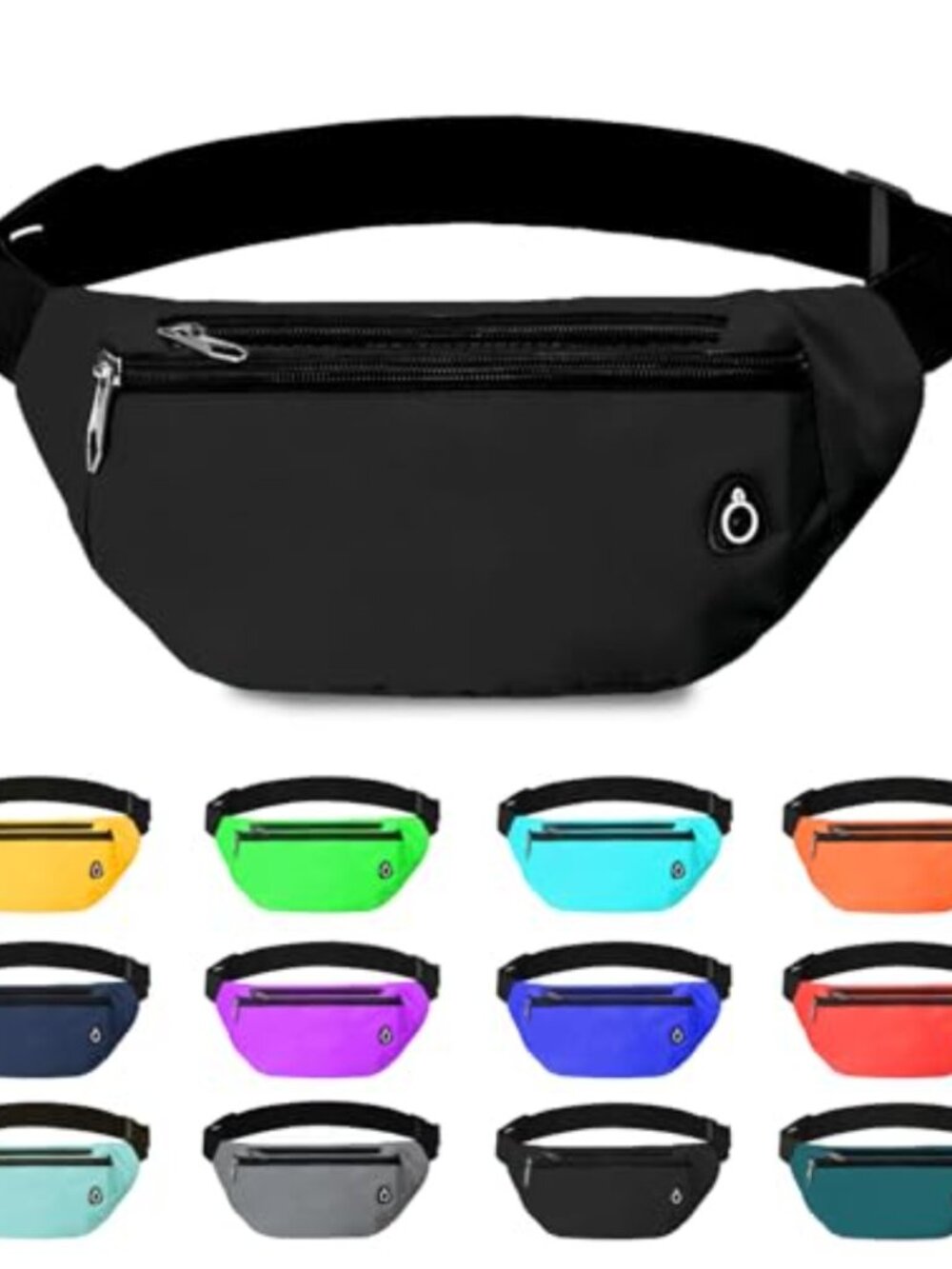 Fanny Pack for Women Men Crossbody Waist Bag Water Resistant Nylon Sports Travel
